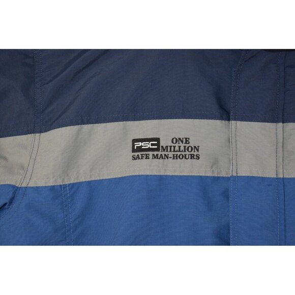 LL Bean 3 In 1 Men's Jacket Size L Blue Lined Full Zip Fleece Heavyweight -Flaws - Picture 4 of 16